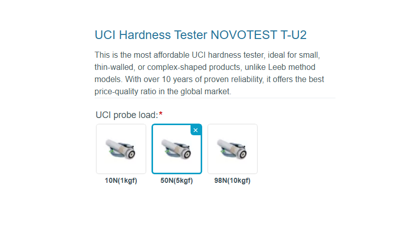 UCI Hardness Tester NOVOTEST T-U2