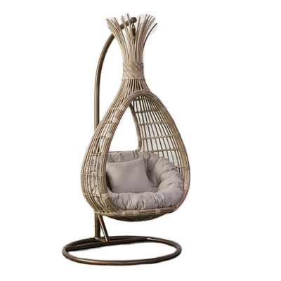 outdoor swing garden egg chair wicker metal patio egg chair rattan swing chair