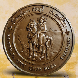 เหรียญประจำจังหวัด ชลบุรี ( 7 ซม)