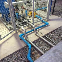 งานติดตั้งสปริงเกอร์สนามหญ้าและสวนหย่อม ของปั้ม ปตท. Jiffy จังหวัดสิงห์บุรี