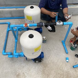 งานติดตั้งปั๊มน้ำอัตโนมัติ อ.ด่านมะขามเตี้ย จ.กาญจนบุรี