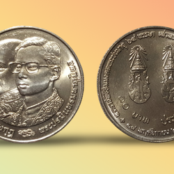 เหรียญ 10 บาท วาระ สมมงคล 64 พรรษา เท่ารัชกาลที่ 4