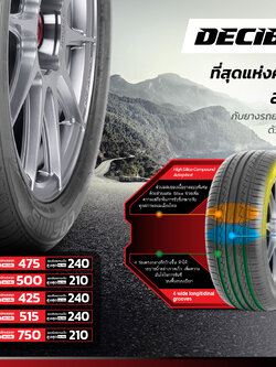 ยาง COSMIS 185/60R15 84H DECIBEL DR1
