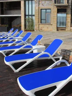 Leisure Outdoor Patio Waterproof Plastic Pool Sun Loungers Chairs