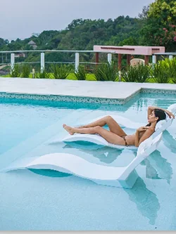 In Water Lounge Chairs Tanning Ledge Pool Chaise Lounger