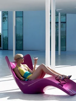 Fiberglass outdoor modern furniture design swimming pool chair