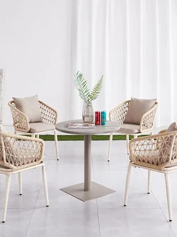 เก้าอี้ อลูมิเนียม หวายเทียม