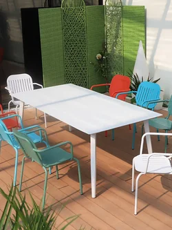 ชุดโต๊ะอาหาร กลางแจ้ง อลูมิเนียม