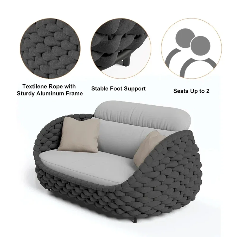 Delight (Dark) - Sofa Set