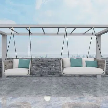 Couture Garden Furniture Rattan Balcony Swing Chair Patio Swings Hanging Chair Outdoor