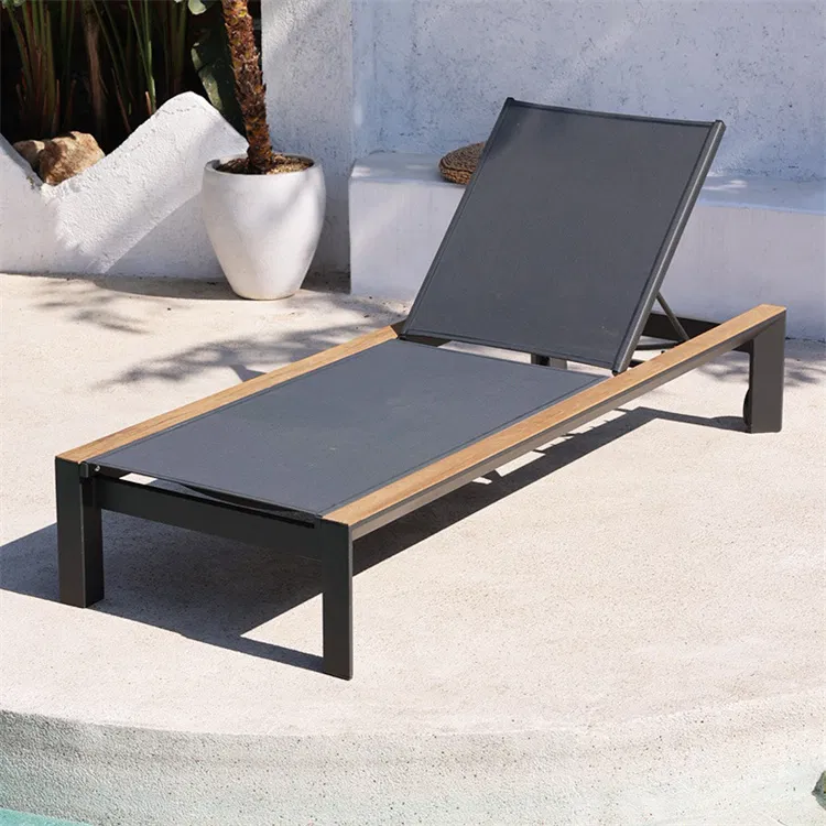 Modern Patio Garden Texliene Chaise Lounge Leisure Chair Set for Outdoor