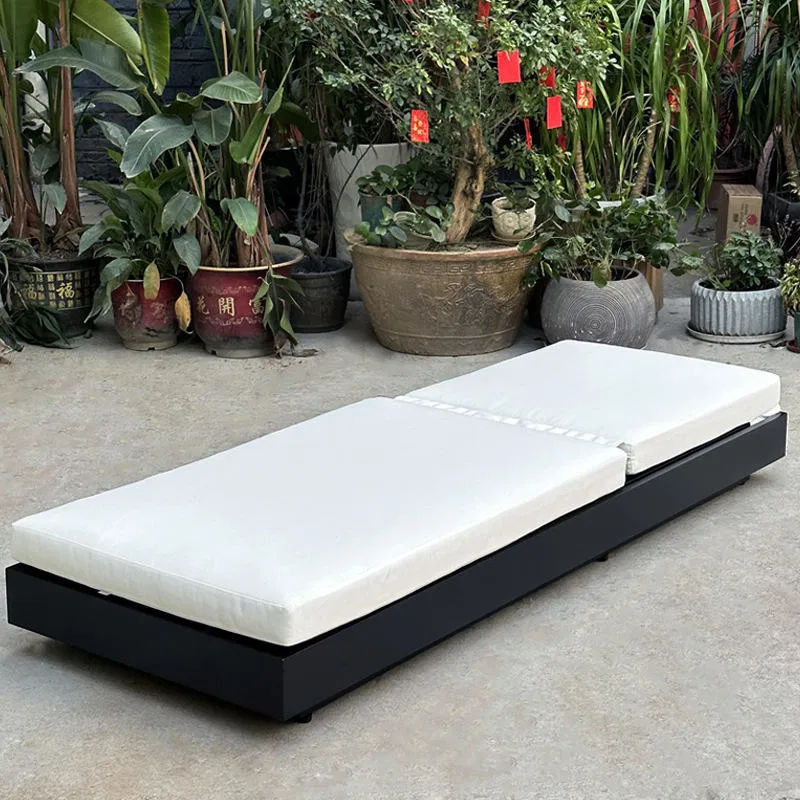 Beach Outdoor Furniture Aluminium Daybeds Outdoor for Hotel Pool Side Sun Loungers