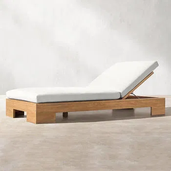 Garden New Swimming Modern Hotel Bed outdoor Wood Pool furniture beach Folding lounge chaise chair