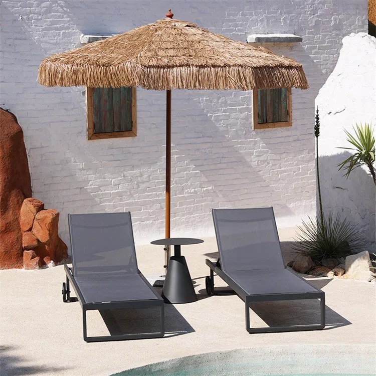 Modern Patio Garden Texliene Chaise Lounge Leisure Chair Set for Outdoor