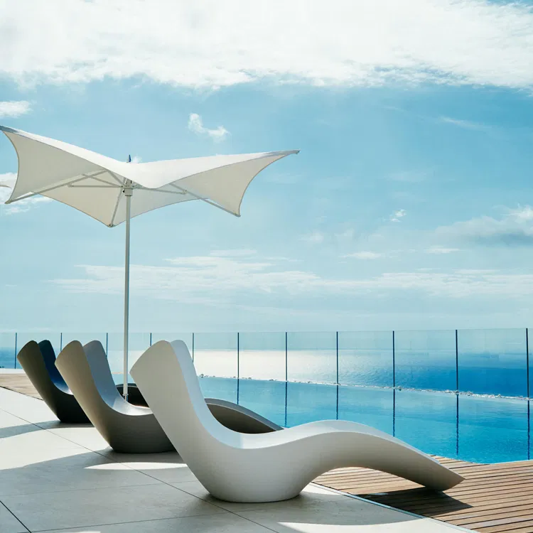 Fiberglass outdoor modern furniture design swimming pool chair